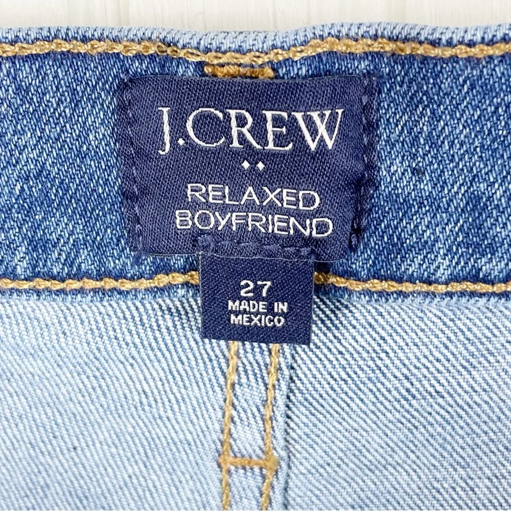 J. Crew Factory Relaxed Boyfriend Jean All-day Stretch Blue Denim BM466 Size 27